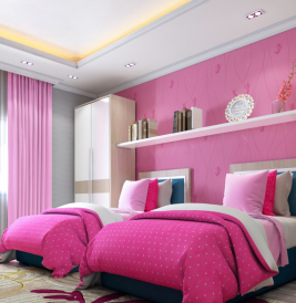 thiết kế nội thất phòng ngủ cho bé nhà chị Minh Đà Lạt