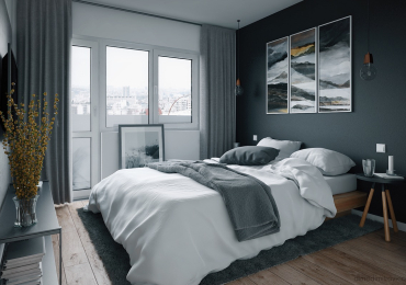 Thiết kế bên trong căn hộ hiện đại 28m2