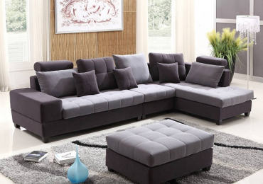 Những mẫu sofa gỗ chữ L đẹp cho phòng khách hiện đại