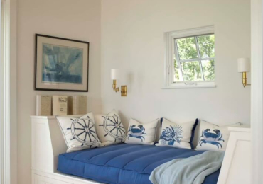 Trang trí nhà với màu trắng và xanh dịu mát